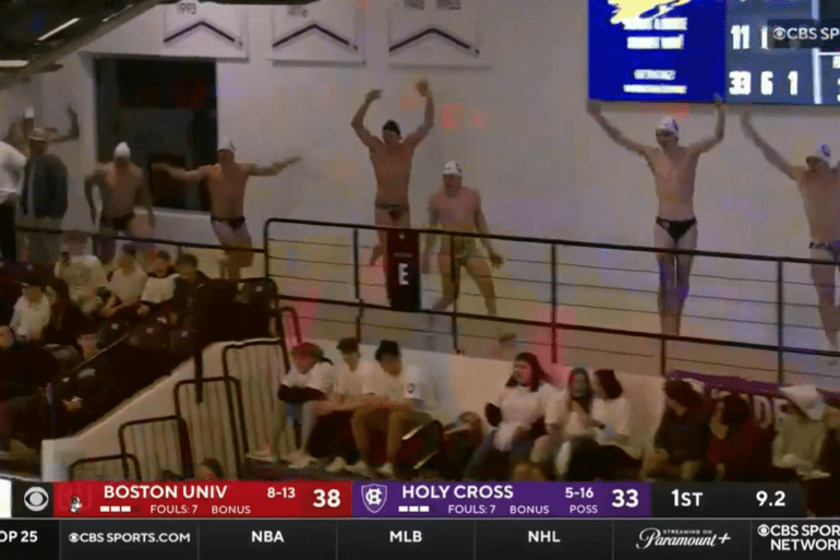 Holy Cross swim team