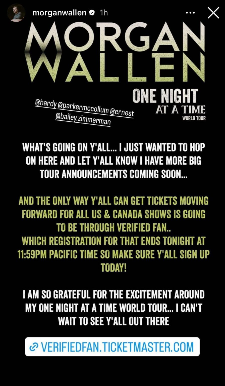 Morgan Wallen Adds More Dates To Massive 2023 ‘One Night At A Time