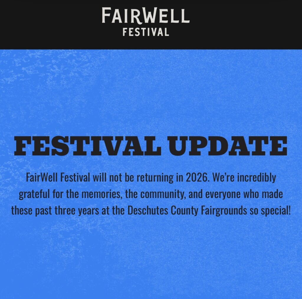 FairWell Festival Not Returning