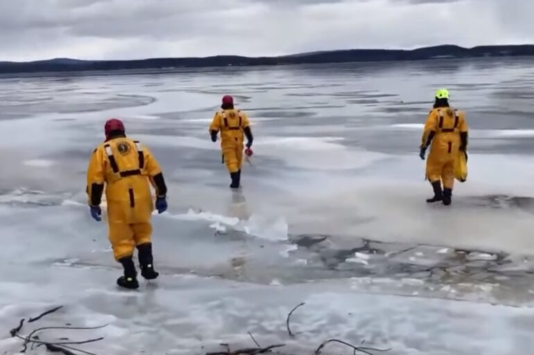 Ice fishing vermont