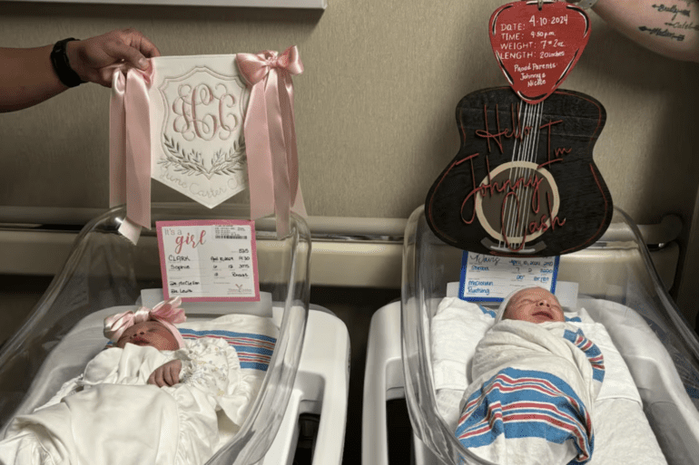 Johnny Cash and June Carter Babies