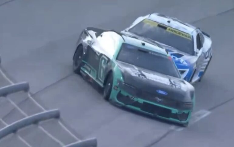 Carson Hocevar wrecks Brad Keselowski at Darlington in NASCAR