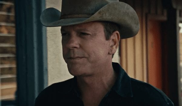 Kiefer Sutherland wearing a hat