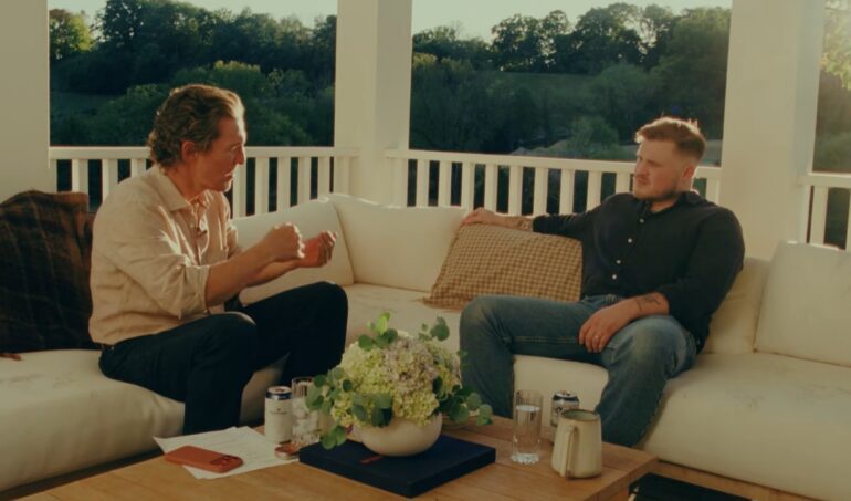 Matthew McConaughey and Zach Bryan