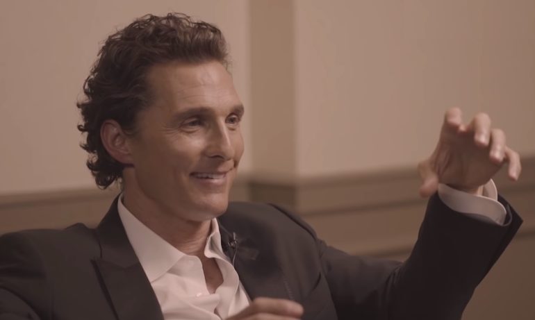 Matthew McConaughey in a suit