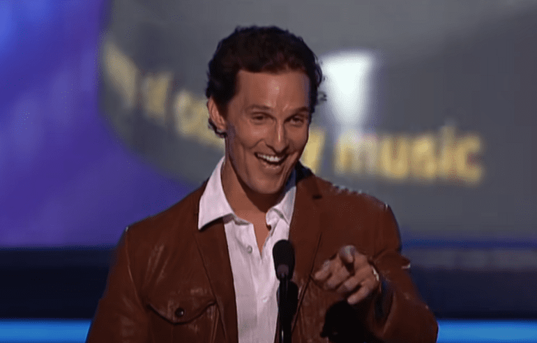 Matthew McConaughey country music acm awards