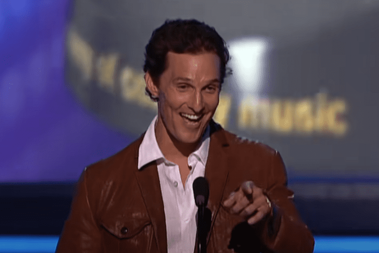 Matthew McConaughey country music acm awards