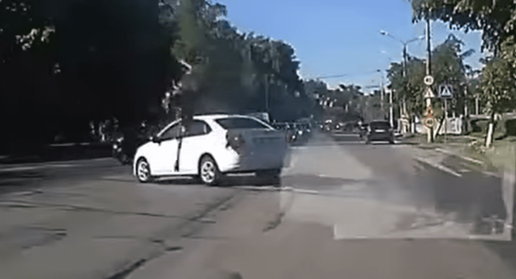 Frantic Moose Leaps Over Car And Narrowly Avoids A Major Crash ...