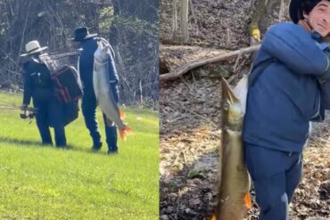 Amish angler muskie