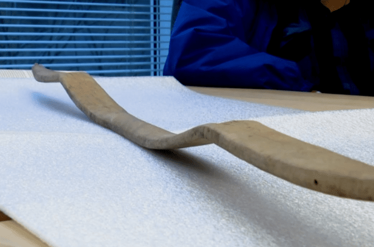 A wooden stick on a table