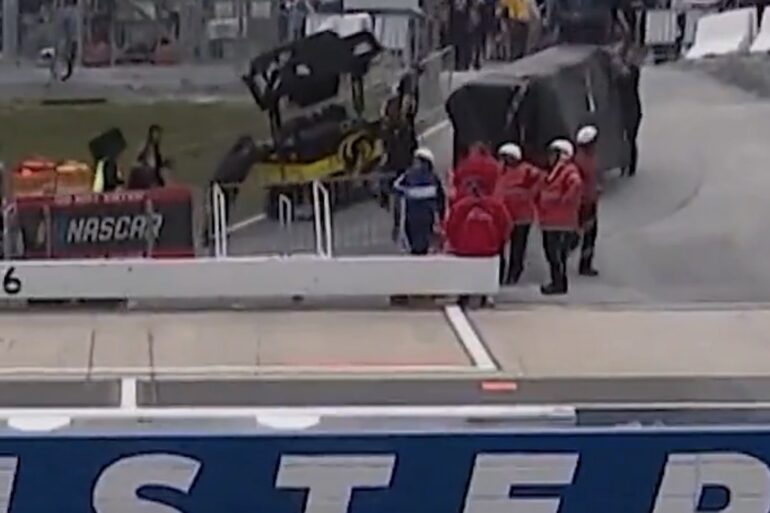 NASCAR pit box