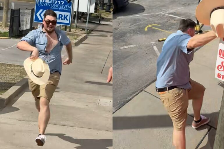 Nashville man hits pole