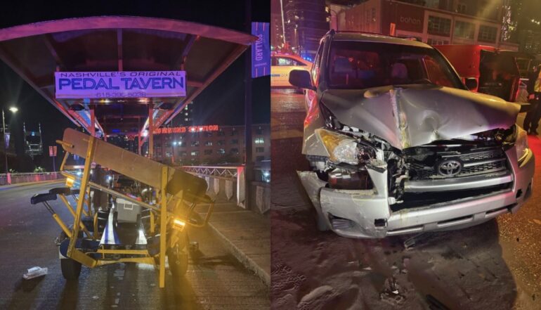 Nashville pedal tavern crash
