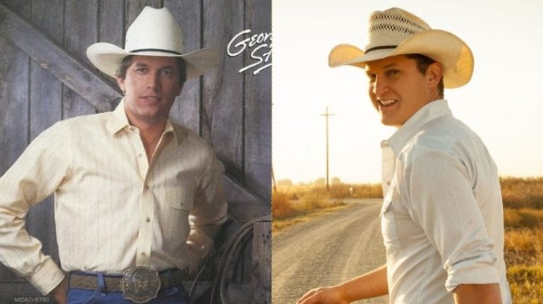 George Strait in a cowboy hat and a man in a cowboy hat