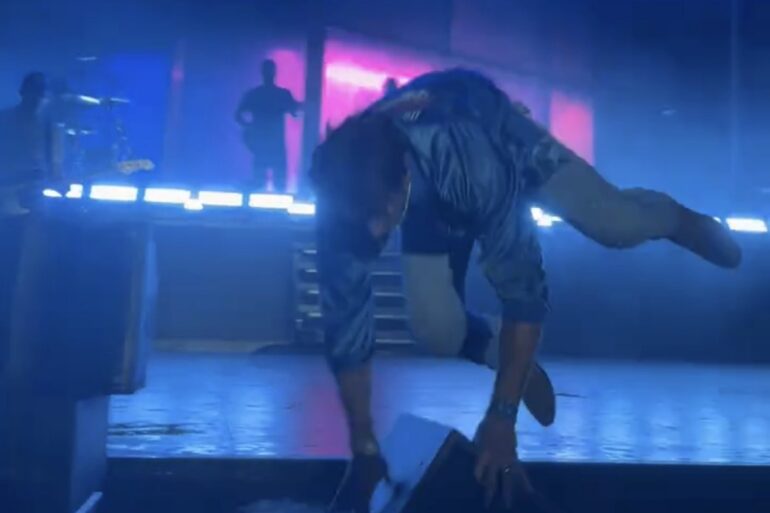 Russell Dickerson fall