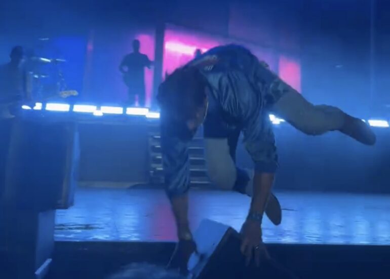 Russell Dickerson fall