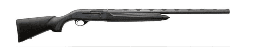 A black and silver gun