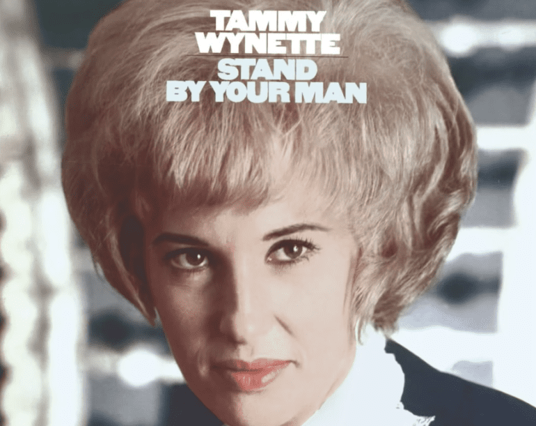 Tammy Wynette with red hair
