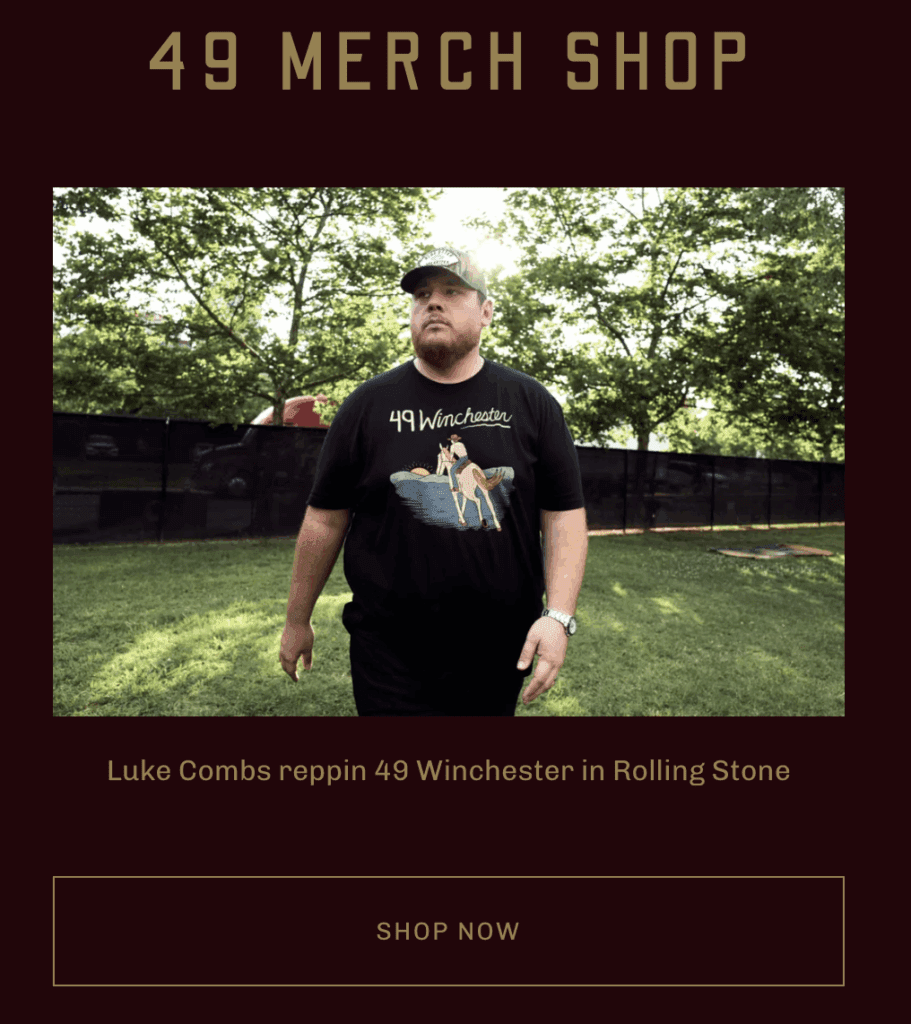 Luke Combs 49 Winchester