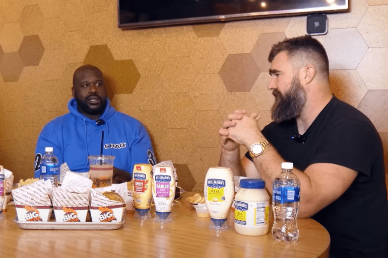 Shaq and Jason Kelce