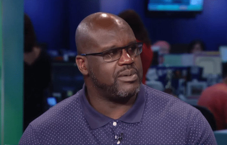 Shaquille O'Neal with glasses