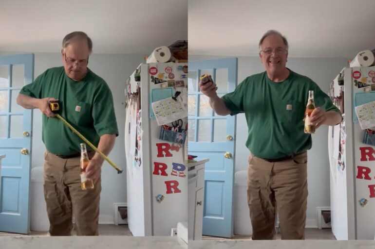 dad tape measure trick