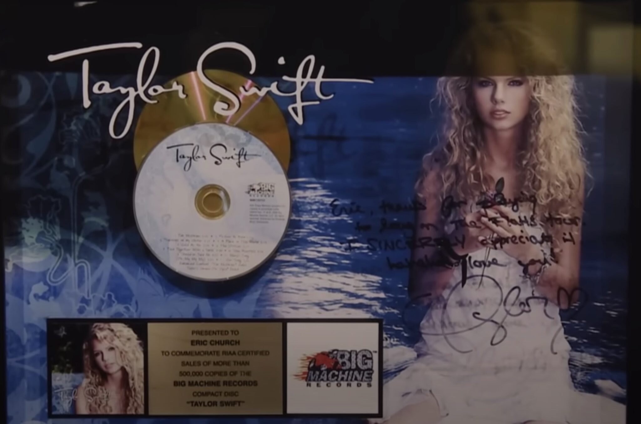 テイラースウィフトのゴールドディスク Gold Record & CD