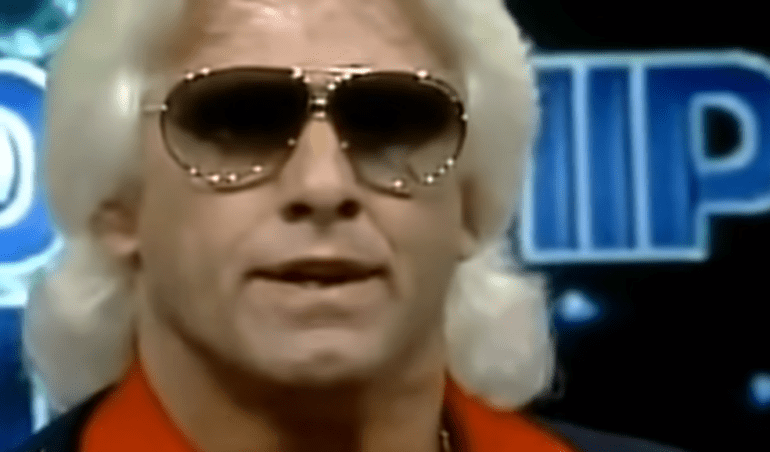 Ric Flair wearing sunglasses