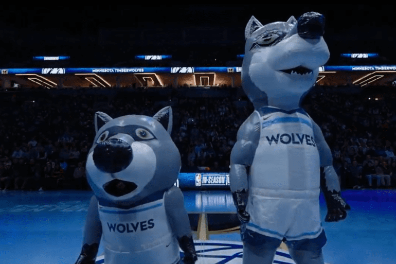 Timberwolves mascots