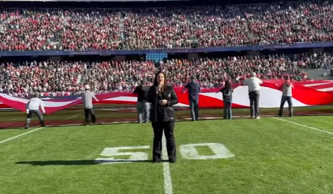 WATCH: Toby Keith’s Daughter Sings National Anthem At Armed Forced Bowl