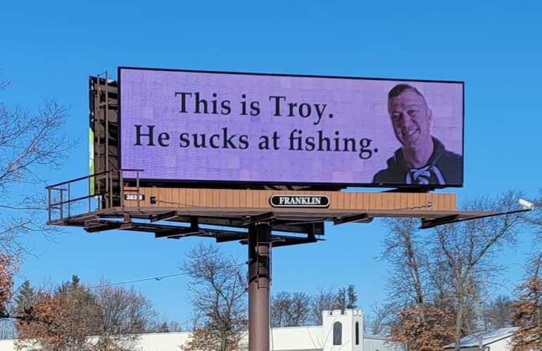 Troy sucks at fishing