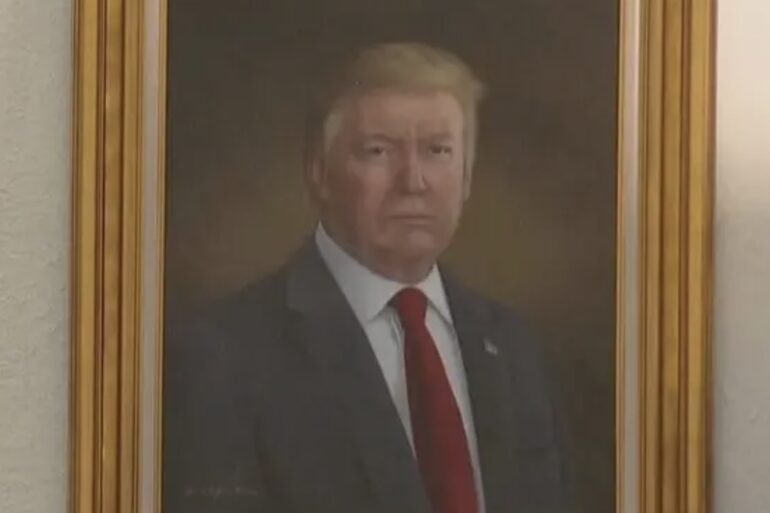 Donald Trump painting Colorado