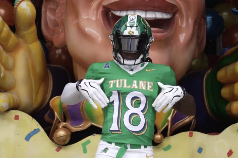 Tulane Mardi Gras uniforms
