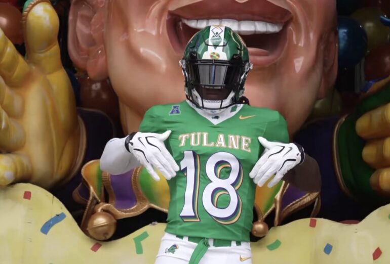 Tulane Mardi Gras uniforms