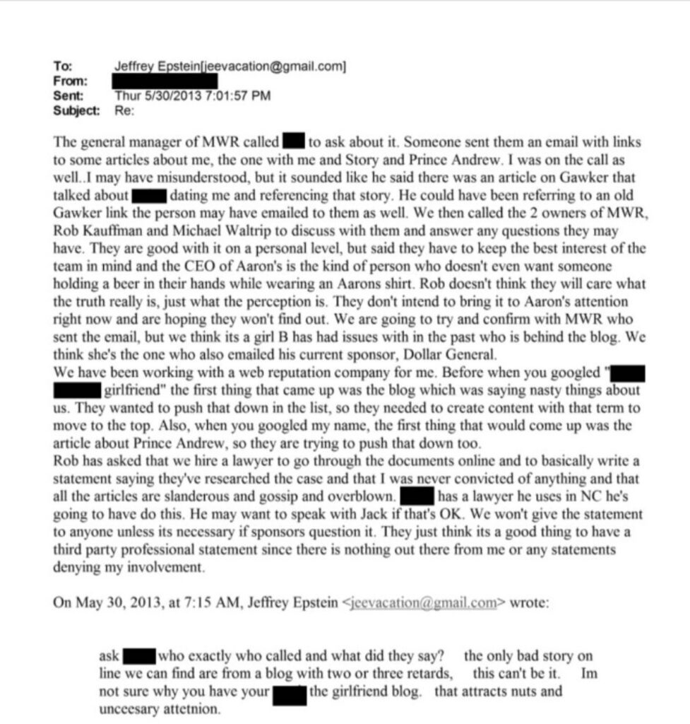 Epstein email Brian Vickers