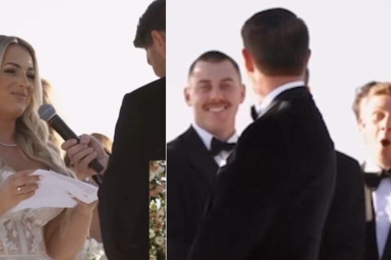 Golfers wedding vows