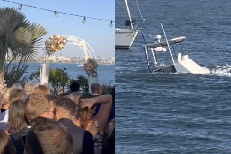 Boat sinks in California