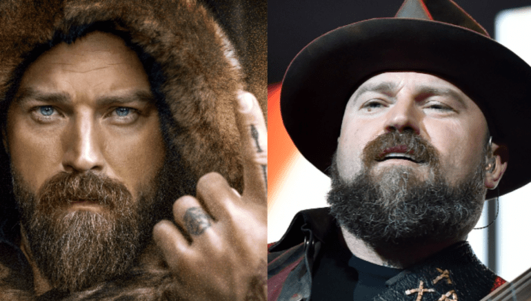 Zac Brown with a beard and a hat