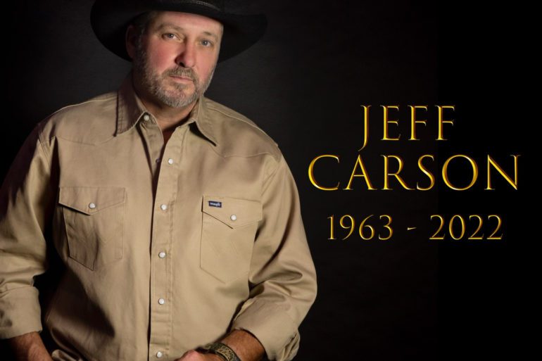 Jeff Carson wearing a hat