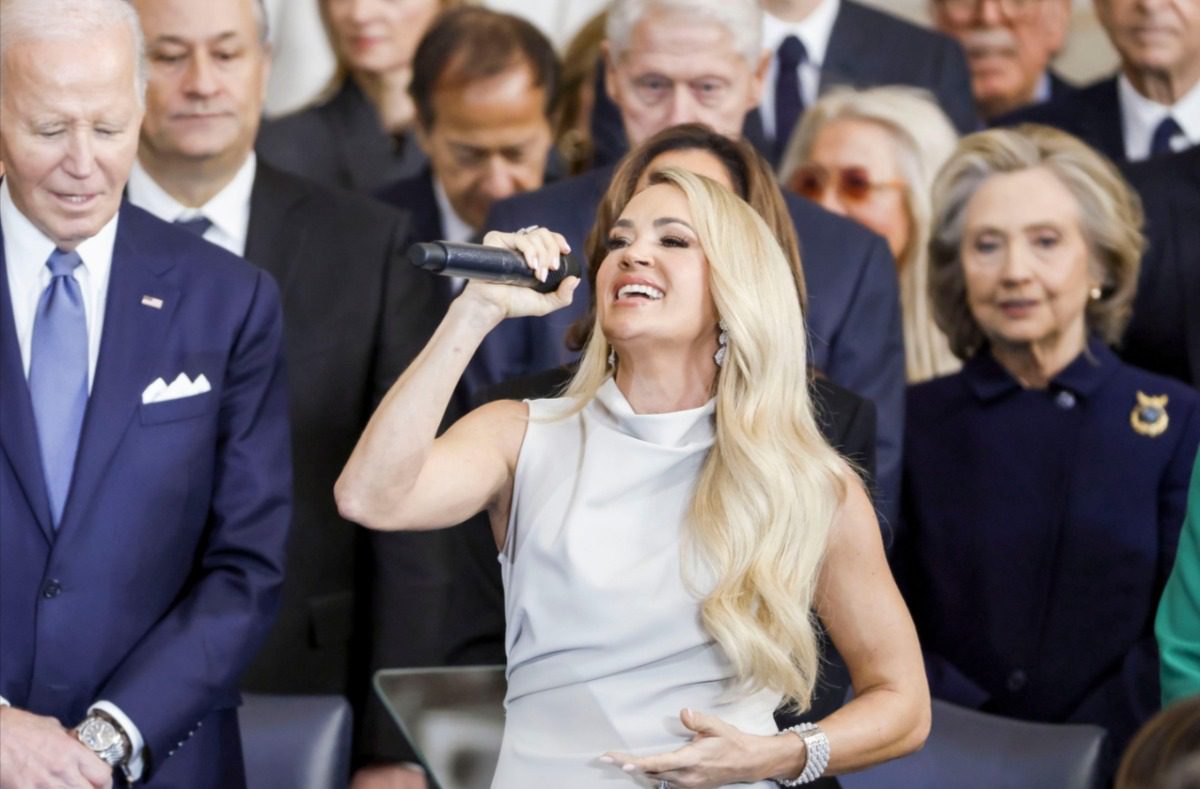 Jason Aldean Praises Carrie Underwood For “Pro Move” Singing A Cappella At Trump Inauguration: “It’s A Hard Song To Do Anyway”