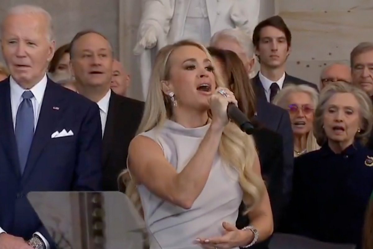 “First Executive Order Was By Carrie Underwood” – Fans React To Phenomenal A Cappella Performance Following Technical Difficulties At Presidential Inauguration