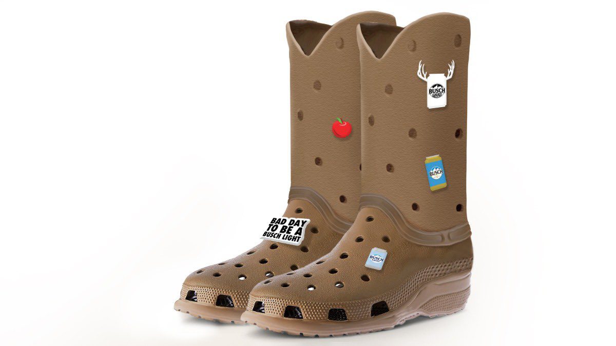 Busch Beer Is Playing With Our Emotions, Teases Cowboy Boot Crocs ...