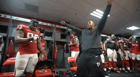 Falcons locker room