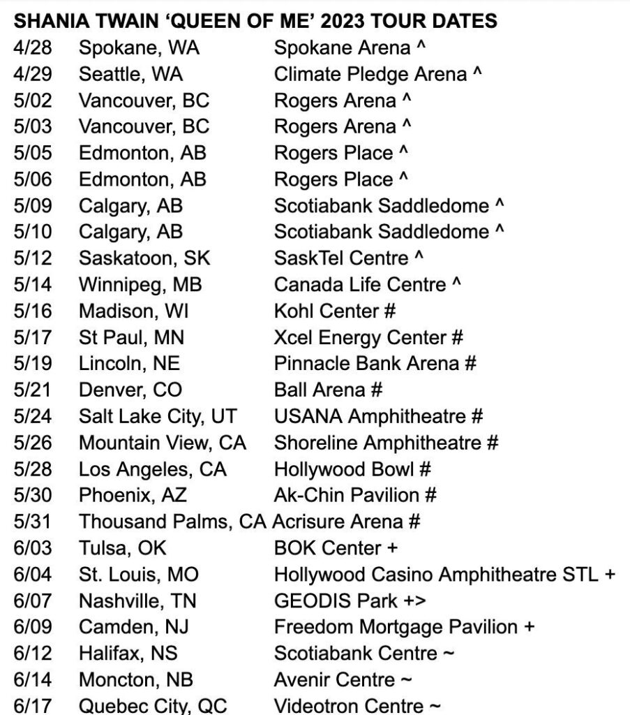 Shania Twain is BACK, Announces New Album ‘Queen Of Me’ Along With