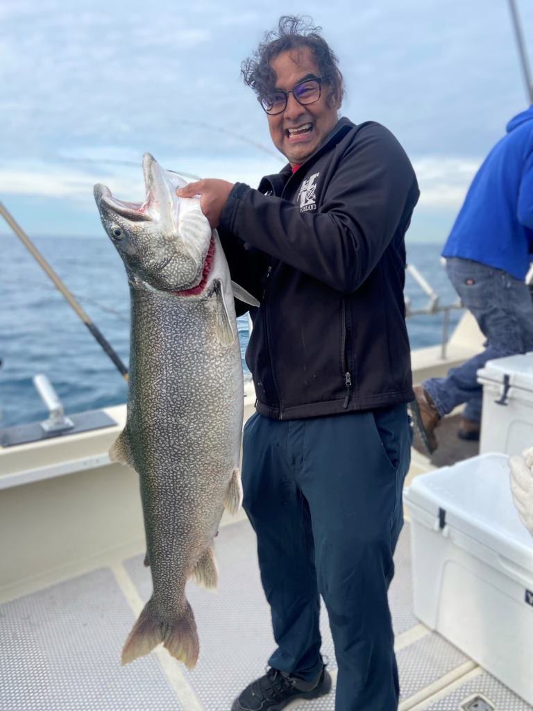 A man holding a fish